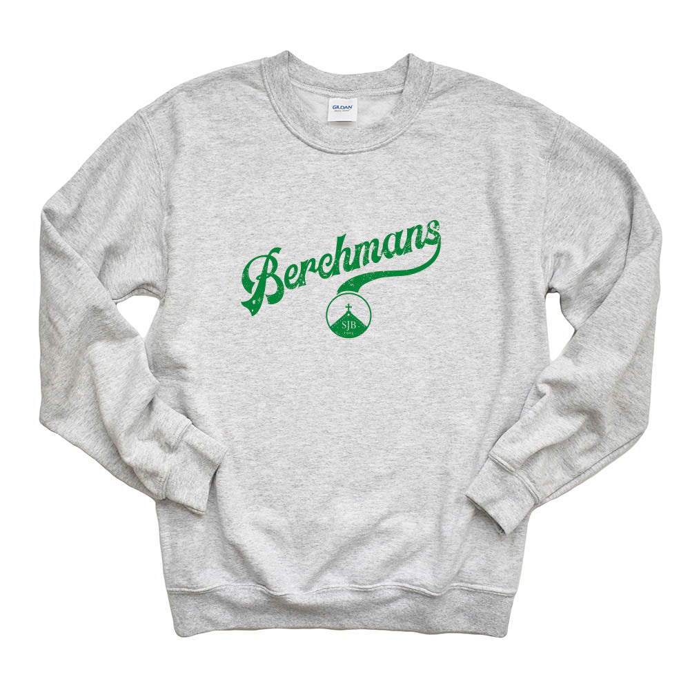 ST. JOHN BERCHMANS<br> Retro Script Logo<br> adult sweatshirt - classic fit