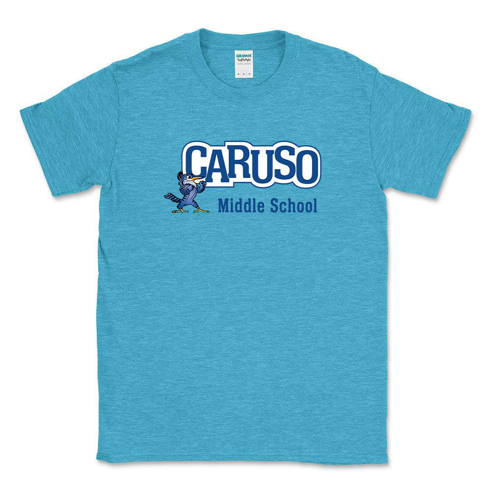 CARUSO MASCOT SOFTSTYLE TEE ~ CARUSO MIDDLE SCHOOL ~ youth & adult ~ classic fit