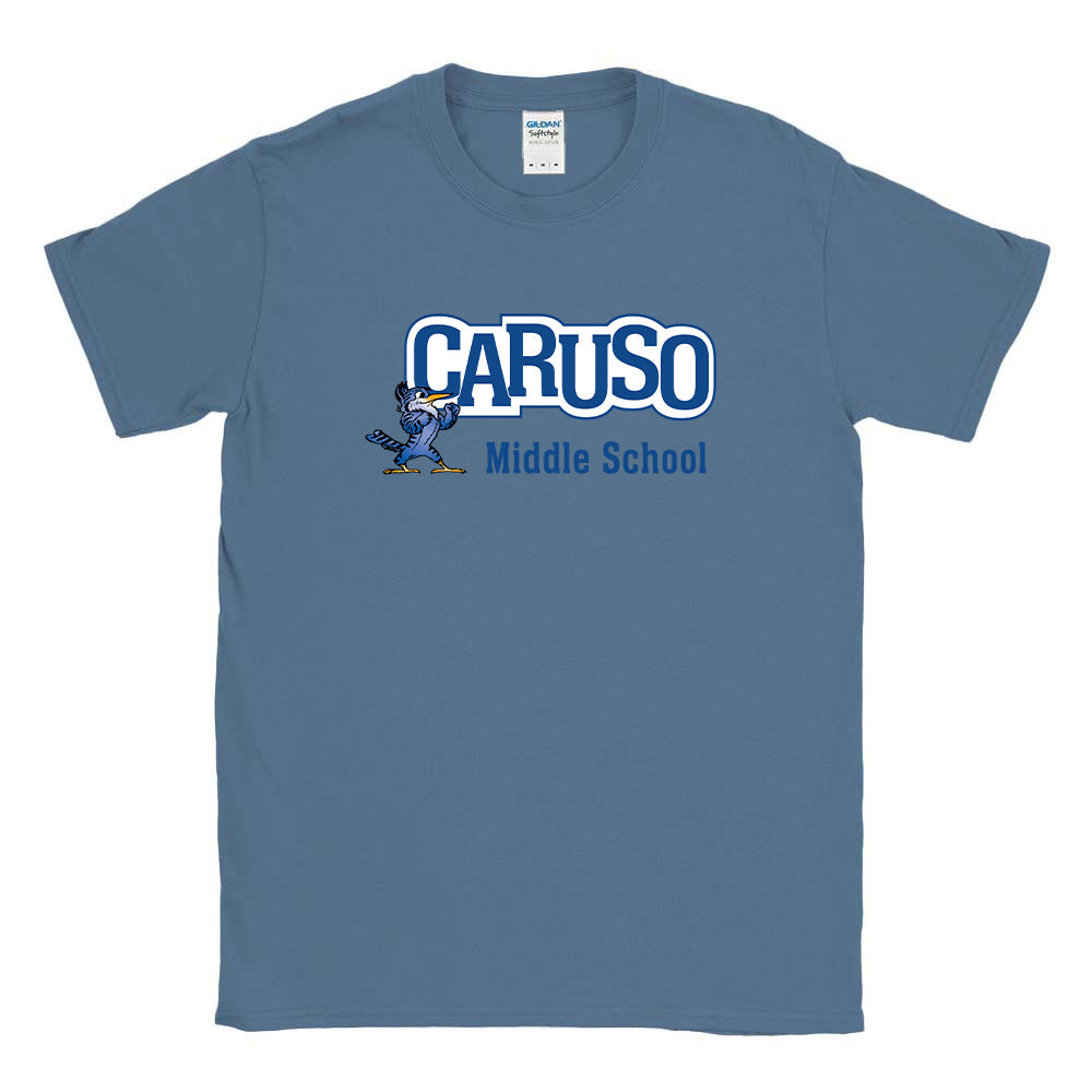 CARUSO MASCOT SOFTSTYLE TEE ~ CARUSO MIDDLE SCHOOL ~ youth & adult ~ classic fit