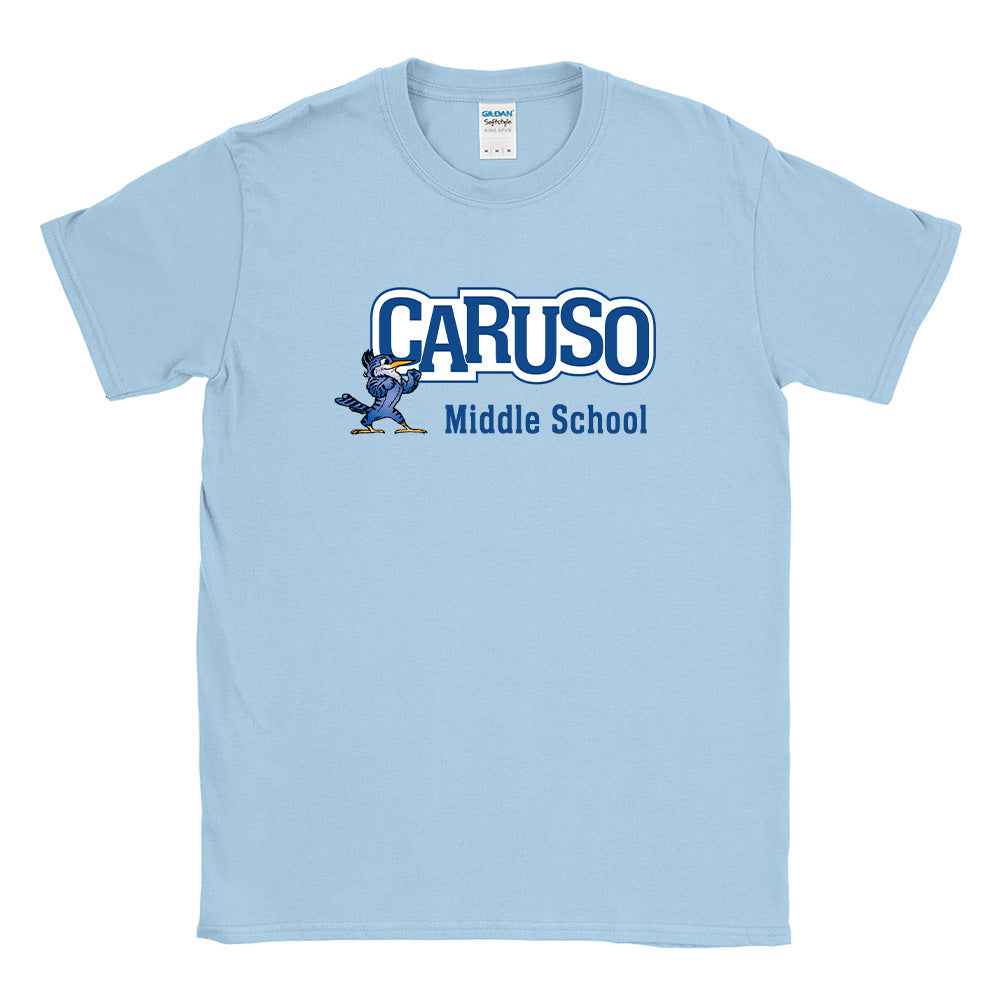 CARUSO MASCOT SOFTSTYLE TEE ~ CARUSO MIDDLE SCHOOL ~ youth & adult ~ classic fit