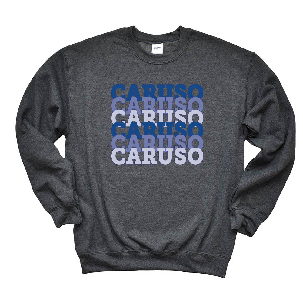 CARUSO REPEATER CREWNECK SWEATSHIRT ~ CARUSO MIDDLE SCHOOL ~ youth & adult ~ classic fit