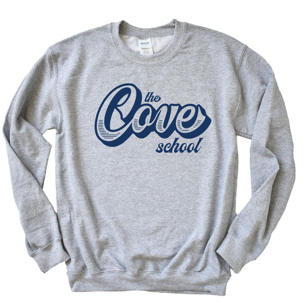 COVE RETRO SCRIPT SWEATSHIRT ~ youth and adult ~ classic unisex fit