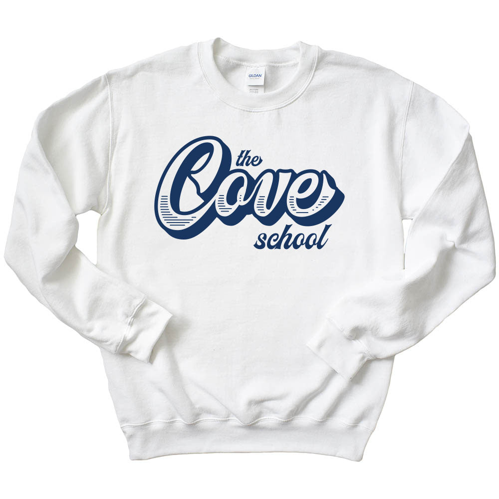 COVE RETRO SCRIPT SWEATSHIRT ~ youth and adult ~ classic unisex fit