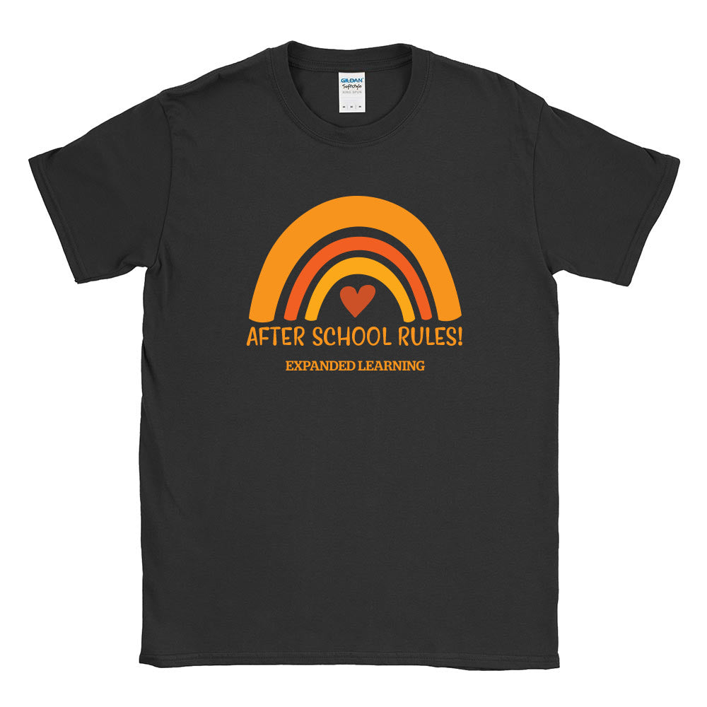 AFTER SCHOOL RULES SOFTSTYLE TEE ~ EXPANDED LEARNING ~ classic fit
