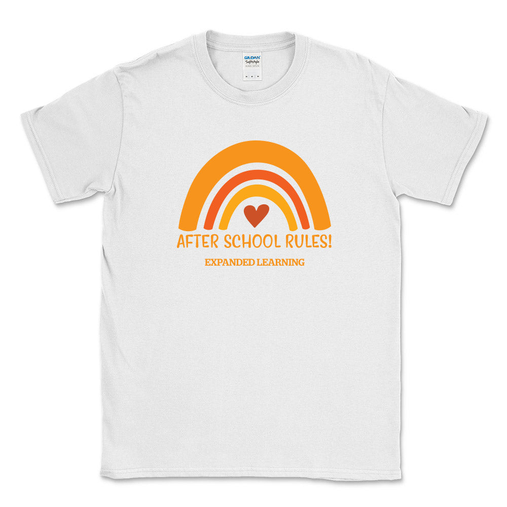 AFTER SCHOOL RULES SOFTSTYLE TEE ~ EXPANDED LEARNING ~ classic fit
