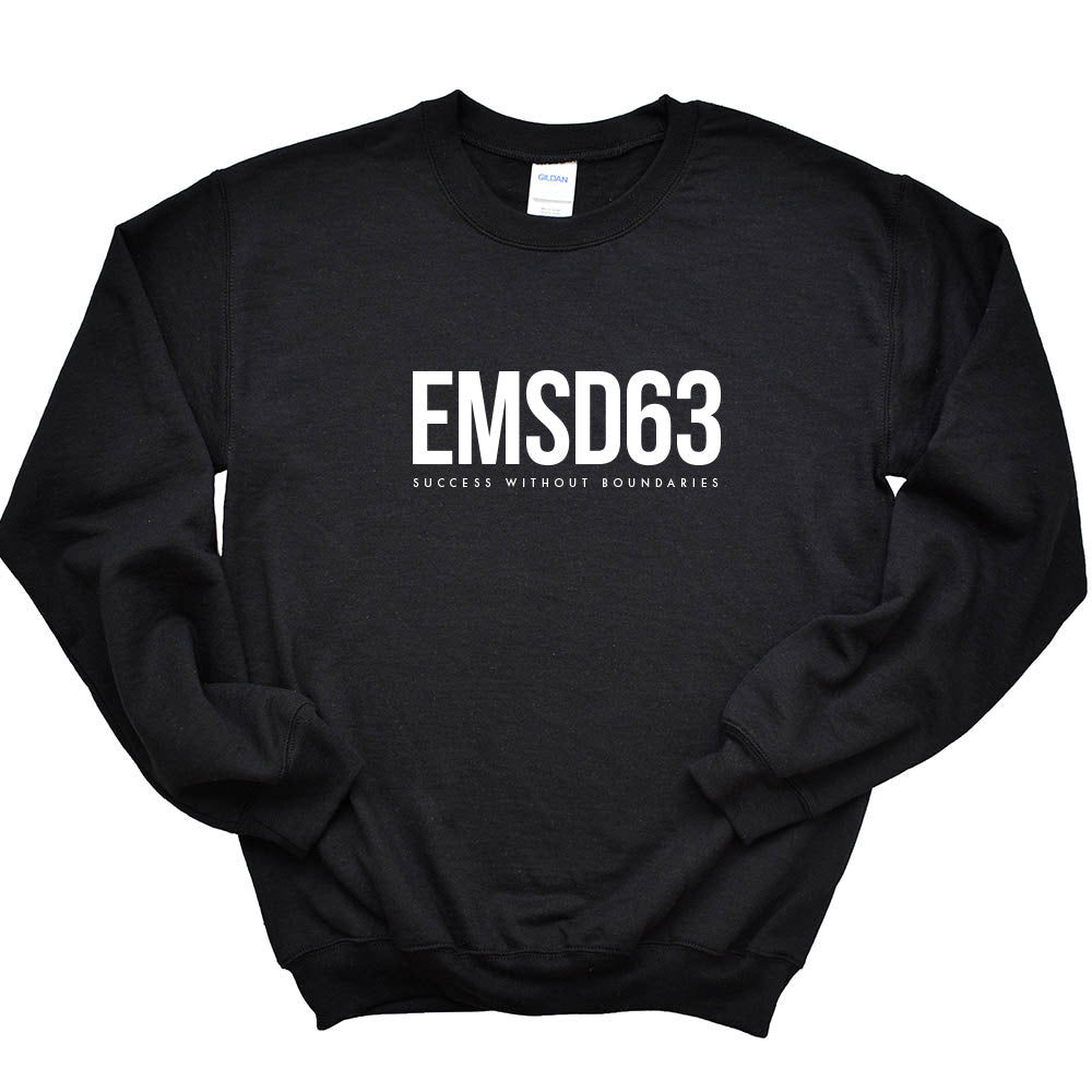 MODERN CREWNECK SWEATSHIRT ~   EAST MAINE SCHOOL DISTRICT ~  classic fit