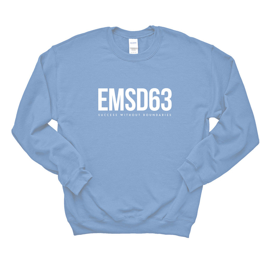 MODERN CREWNECK SWEATSHIRT ~   EAST MAINE SCHOOL DISTRICT ~  classic fit