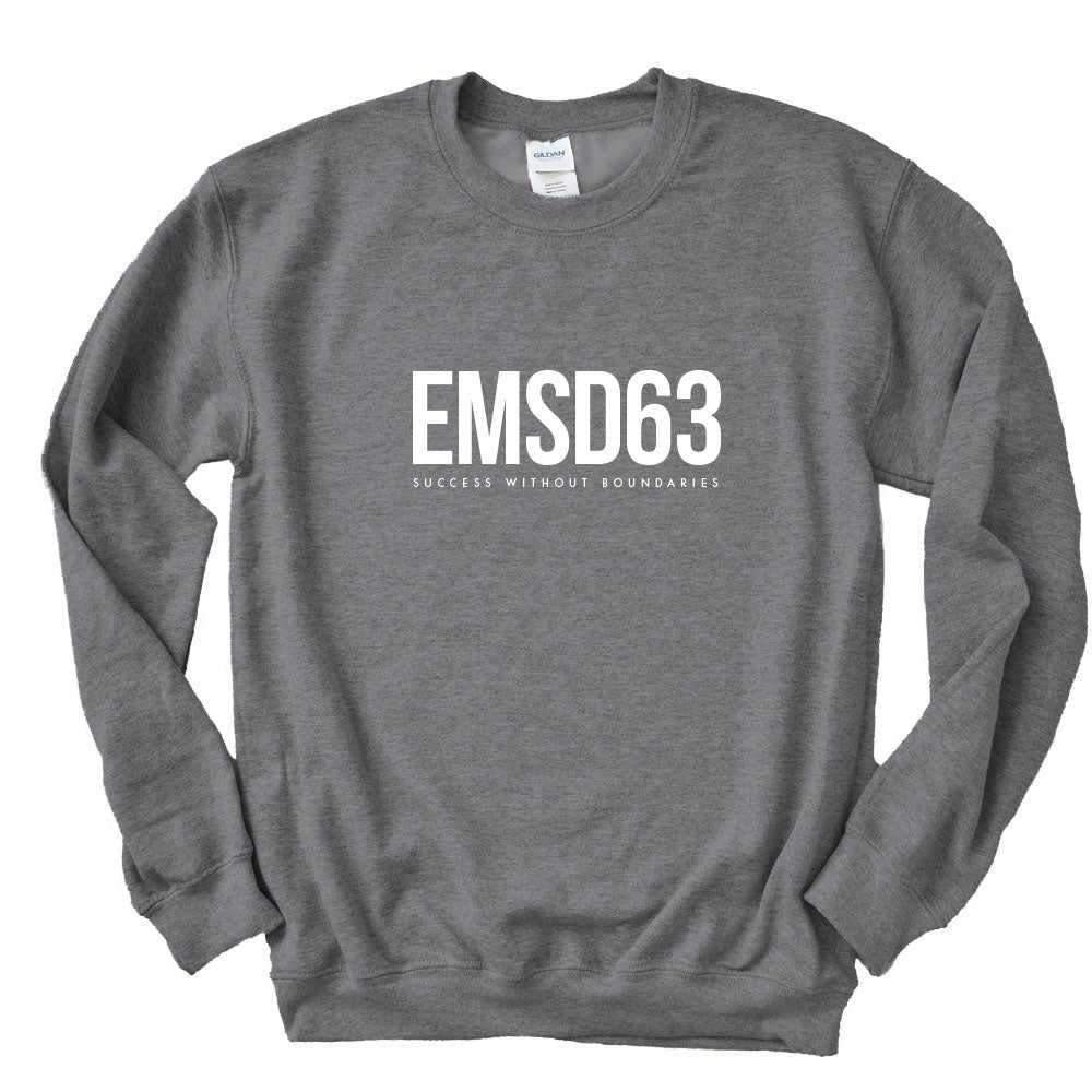 MODERN CREWNECK SWEATSHIRT ~   EAST MAINE SCHOOL DISTRICT ~  classic fit