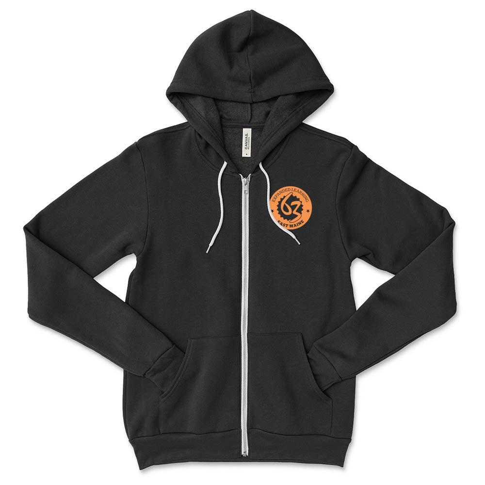 LOGO UNISEX ZIP HOODIE ~  EXPANDED LEARNING ~ Bella + Canvas ~  classic fit