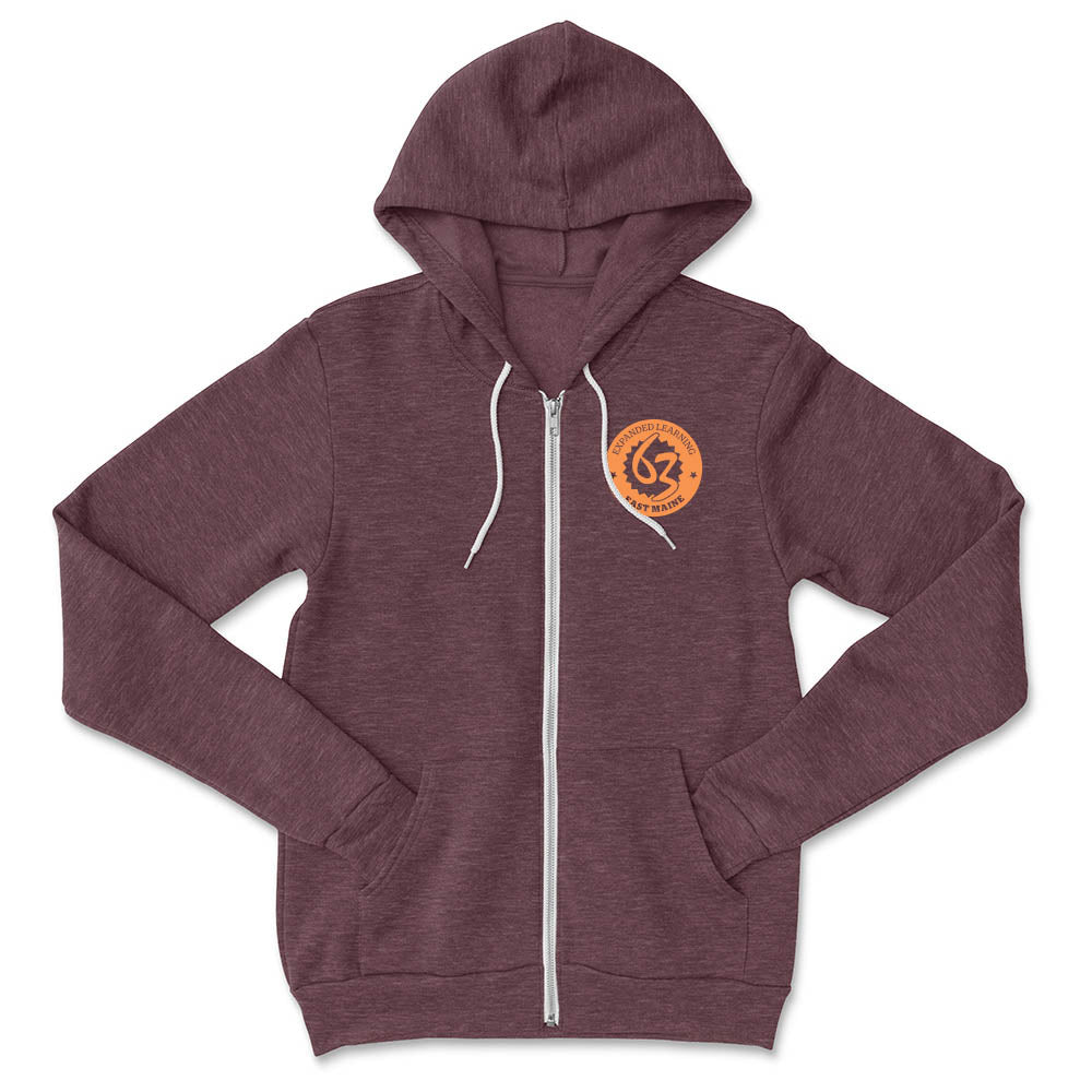 LOGO UNISEX ZIP HOODIE ~  EXPANDED LEARNING ~ Bella + Canvas ~  classic fit
