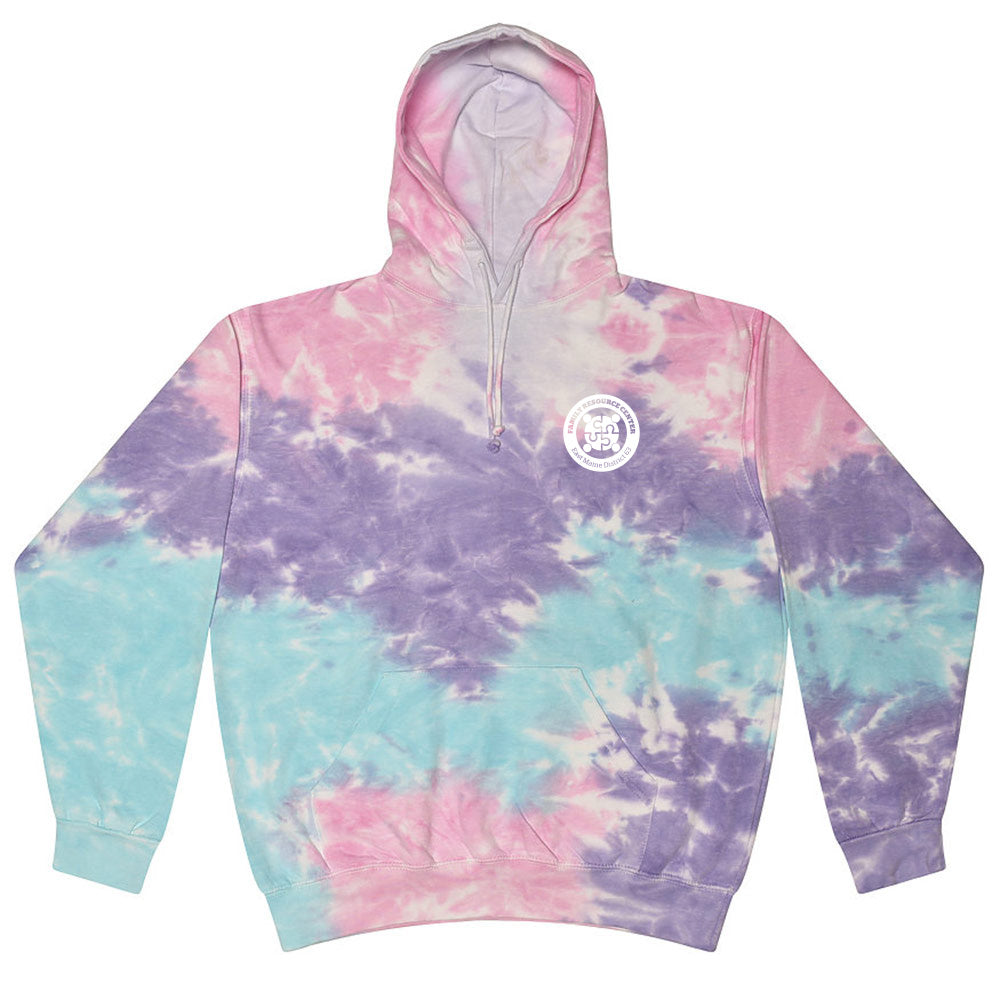 FAMILY RESOURCE CENTER  UNISEX  TIE DYE HOODIE  ~ Dyenomite  ~ classic fit
