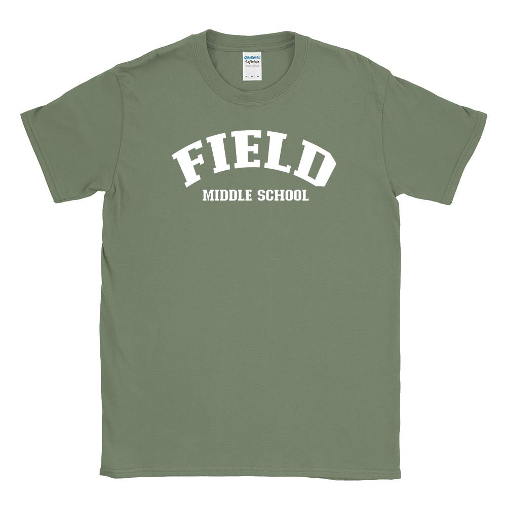 FIELD ARC TEE ~ FIELD MIDDLE SCHOOL ~ youth & adult ~ classic fit