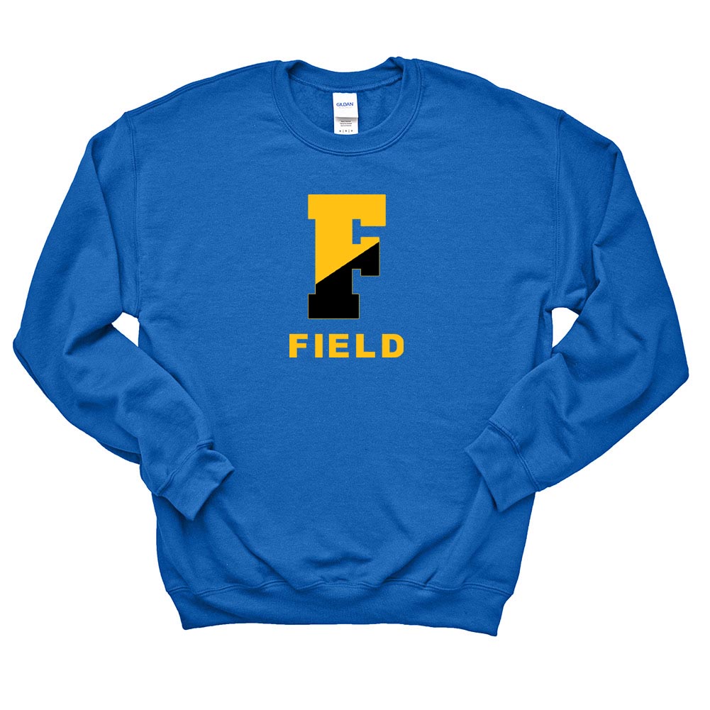 SPLIT F SWEATSHIRT ~ FIELD MIDDLE SCHOOL ~ youth & adult ~ classic fit