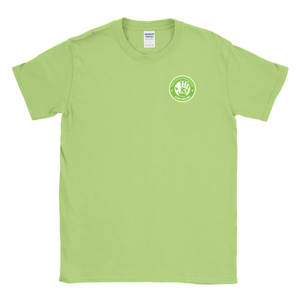 FIRST STEPS PRESCHOOL LOGO UNISEX COTTON SOFTSTYLE TEE  ~ classic fit