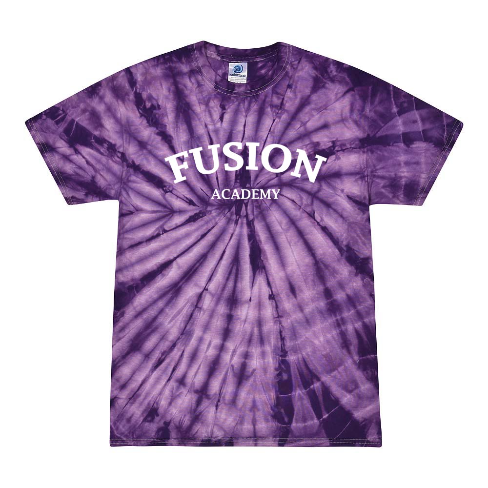 ARC TIE DYE TEE ~ FUSION ACADEMY ~ youth & adult ~ classic unisex fit