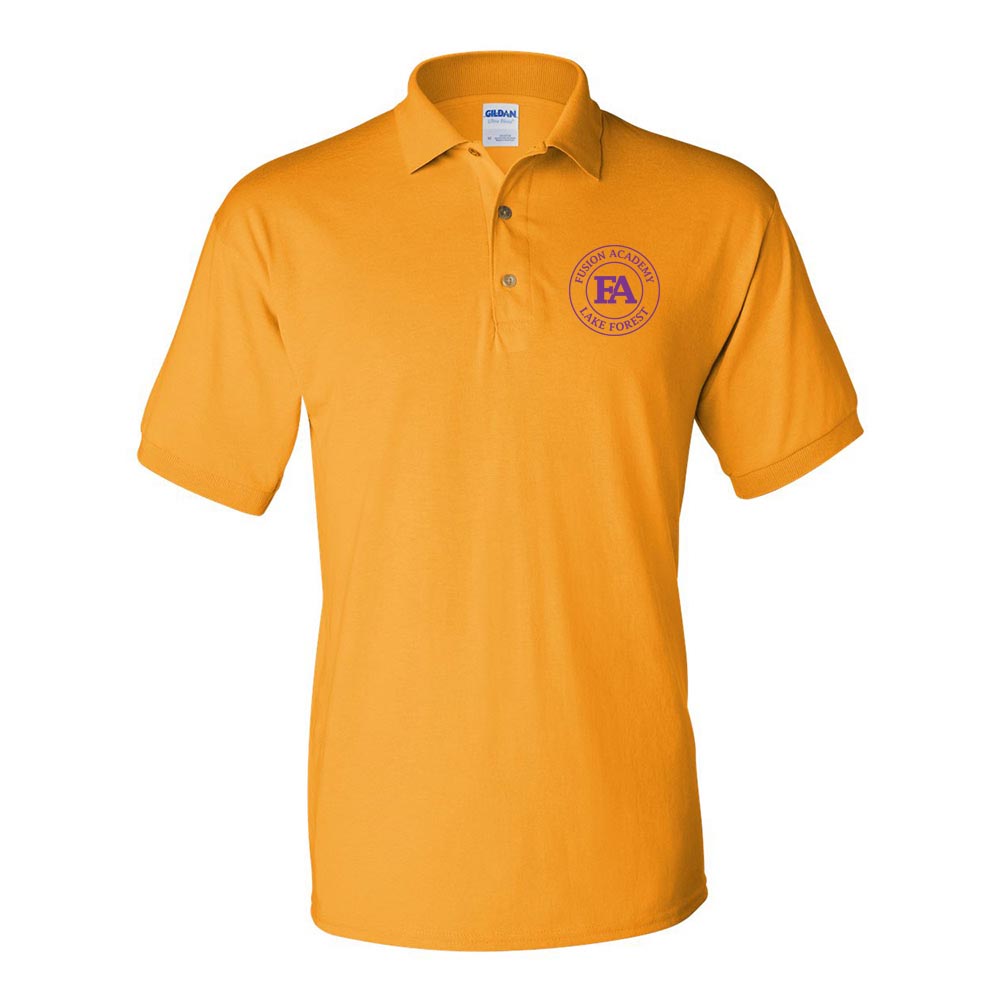 MEDALLION DRYBLEND POLO ~ FUSION ACADEMY LAKE FOREST ~ adult ~ classic unisex fit
