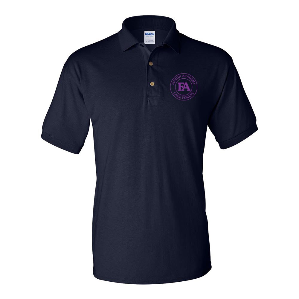MEDALLION DRYBLEND POLO ~ FUSION ACADEMY LAKE FOREST ~ adult ~ classic unisex fit