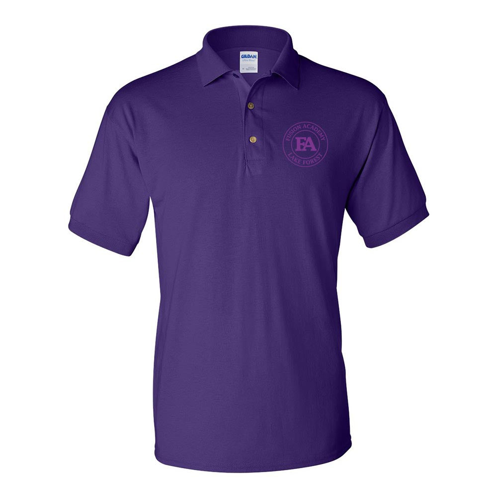 MEDALLION DRYBLEND POLO ~ FUSION ACADEMY LAKE FOREST ~ adult ~ classic unisex fit