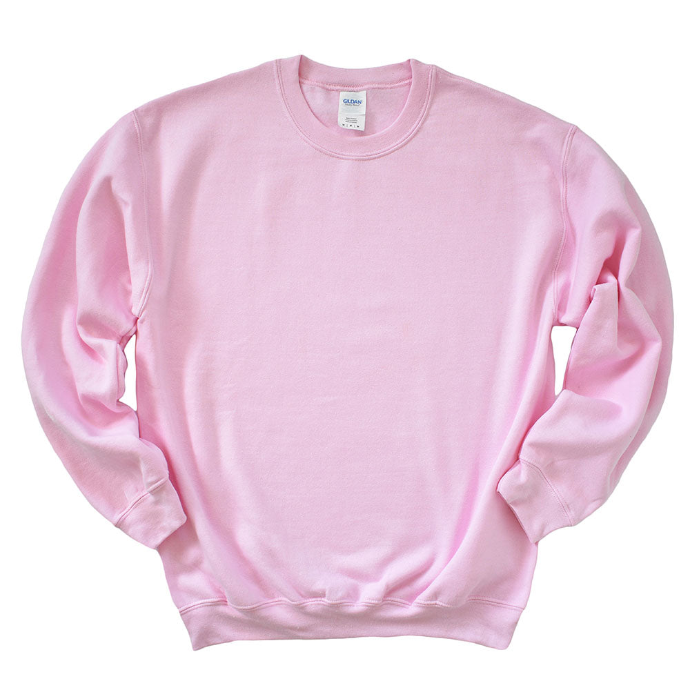 Custom New Trier High School Spirit Wear unisex sweatshirt classic fit light pink