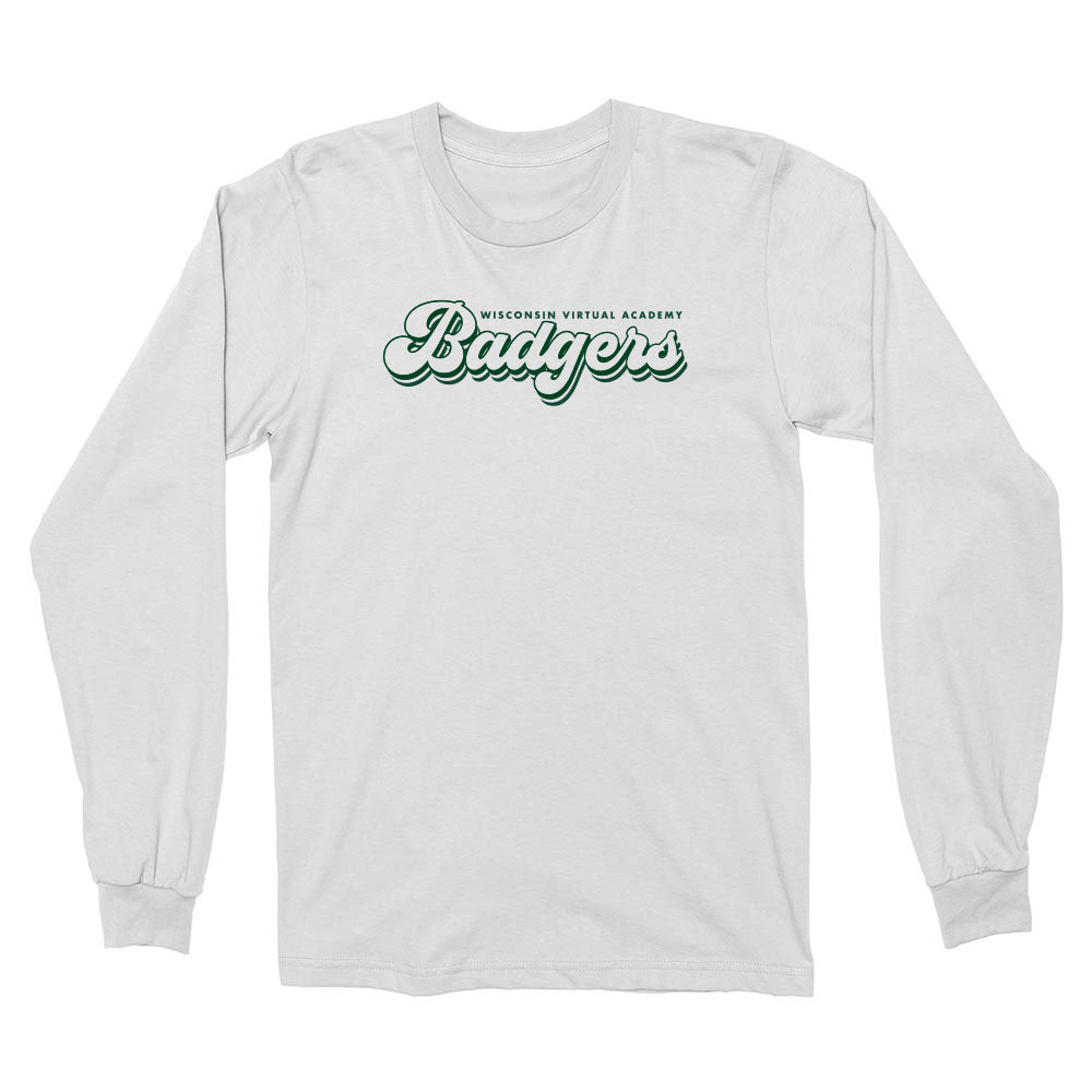 BADGERS GROOVY LONG SLEEVE TEE ~ youth and adult ~ boxy fit