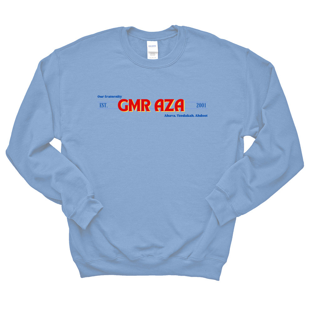 OUR FRATERNITY GMR AZA ~ crewneck sweatshirt ~ classic unisex fit