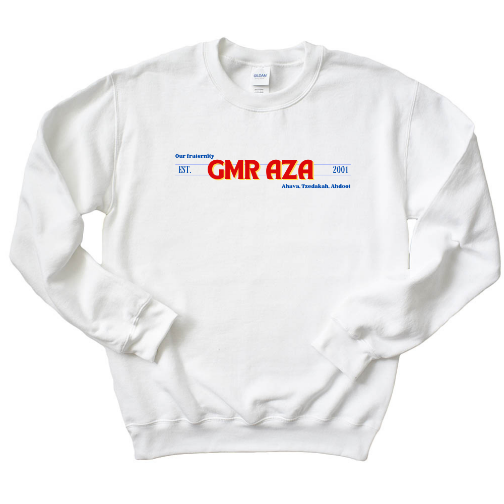 OUR FRATERNITY GMR AZA ~ crewneck sweatshirt ~ classic unisex fit