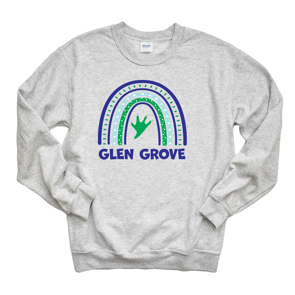 RAINBOW SWEATSHIRT ~ GLEN GROVE ~ youth and adult ~ classic fit