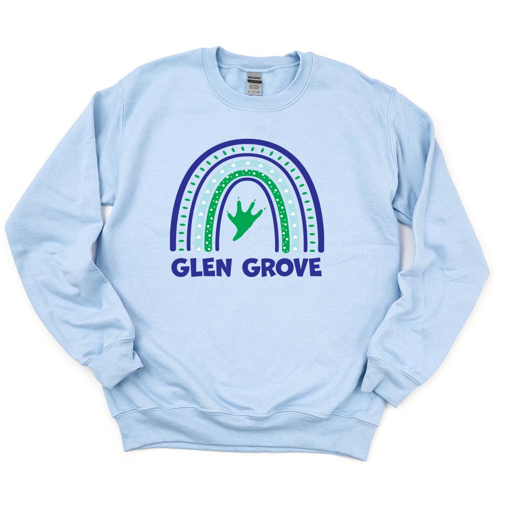 RAINBOW SWEATSHIRT ~ GLEN GROVE ~ youth and adult ~ classic fit