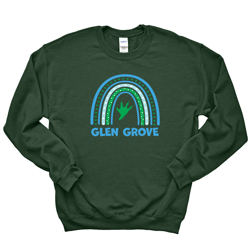 RAINBOW SWEATSHIRT ~ GLEN GROVE ~ youth and adult ~ classic fit
