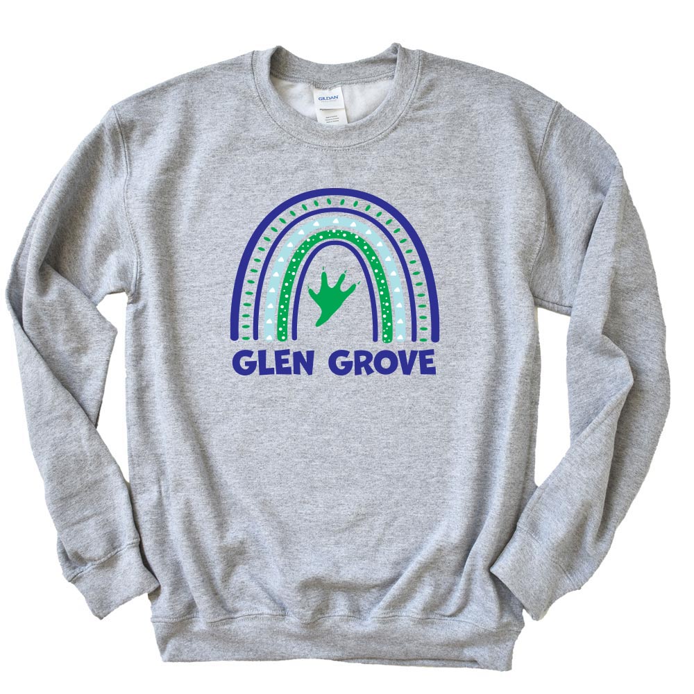 RAINBOW SWEATSHIRT ~ GLEN GROVE ~ youth and adult ~ classic fit