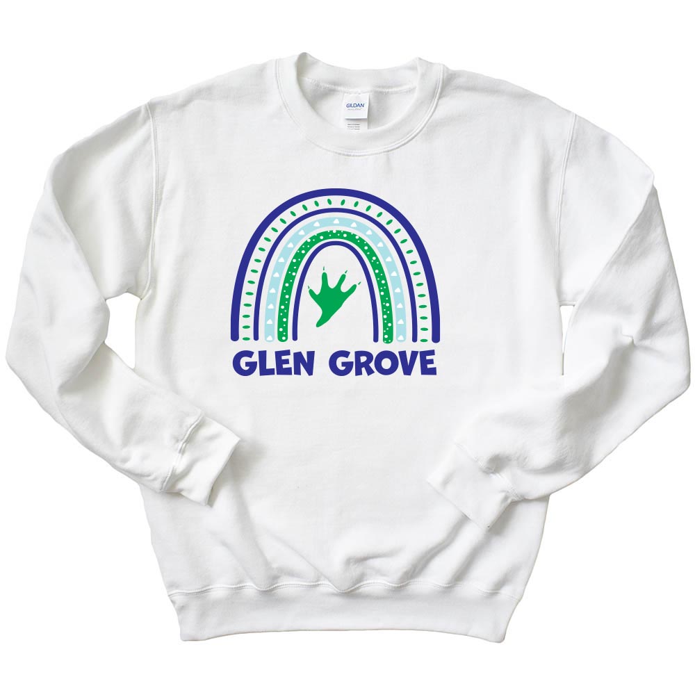 RAINBOW SWEATSHIRT ~ GLEN GROVE ~ youth and adult ~ classic fit