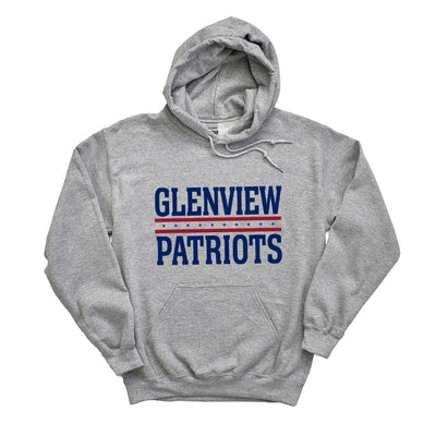 STARS AND STRIPES HOODIE ~ GLENVIEW PATRIOTS ~ youth and adult ~ classic fit
