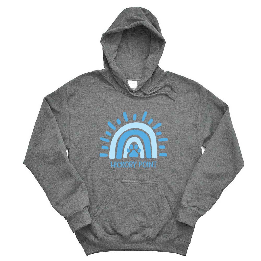 RAINBOW HOODIE ~ HICKORY POINT ELEMENTARY SCHOOL ! classic unisex fit