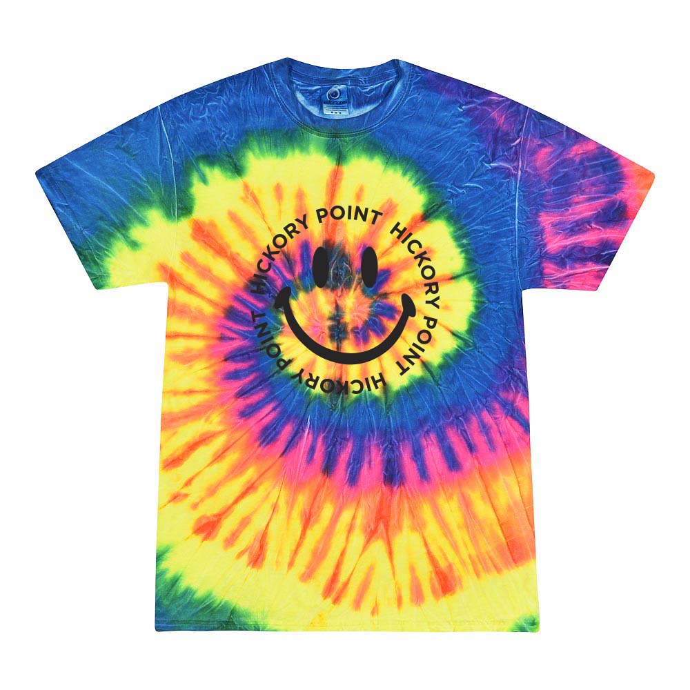 SMILEY CIRCLE TIE DYE TEE ~ HICKORY POINT ELEMENTARY SCHOOL ~ toddler, youth & adult ~ classic fit