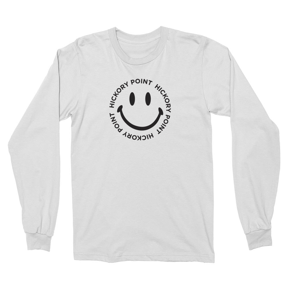 HICKORY POINT SMILEY LONG SLEEVE TEE ~  youth and adult ~ boxy fit