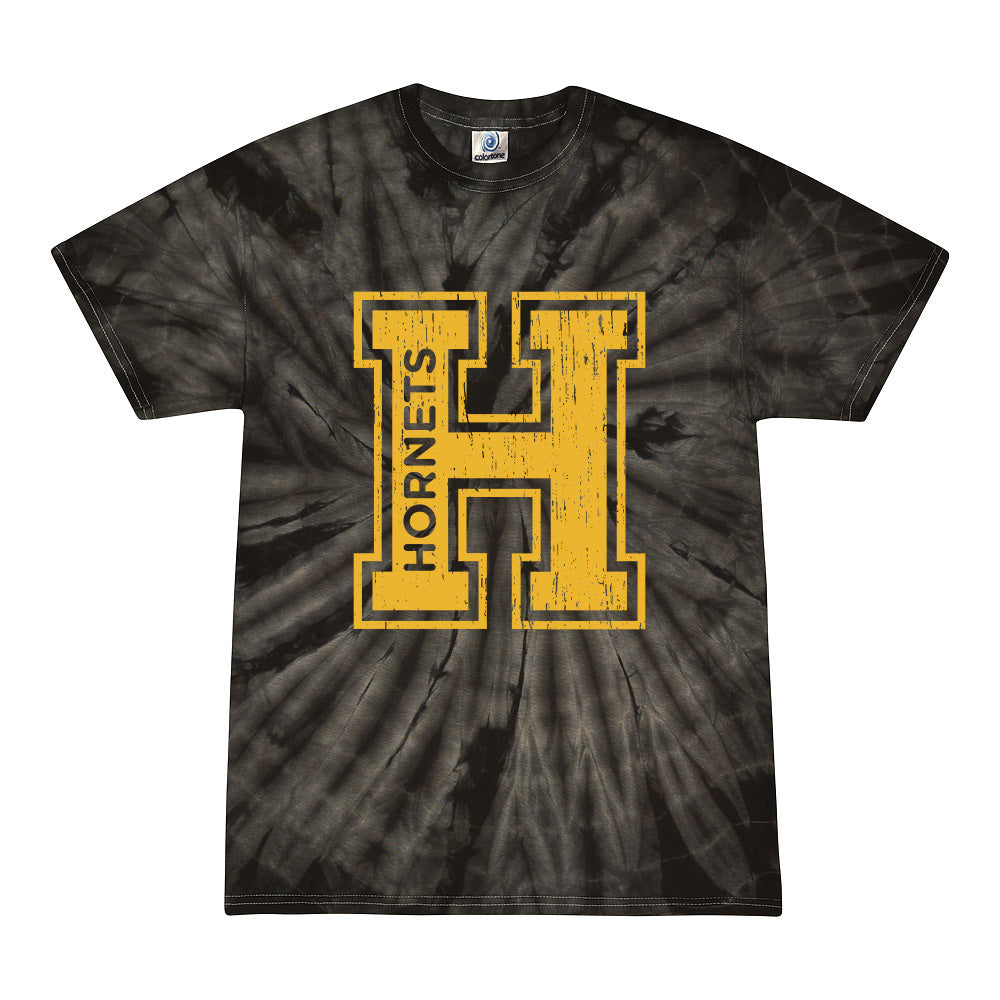 H HORNETS TIE DYE TEE ~ HOFFMAN ELEMENTARY SCHOOL ~ youth & adult ~ classic unisex fit