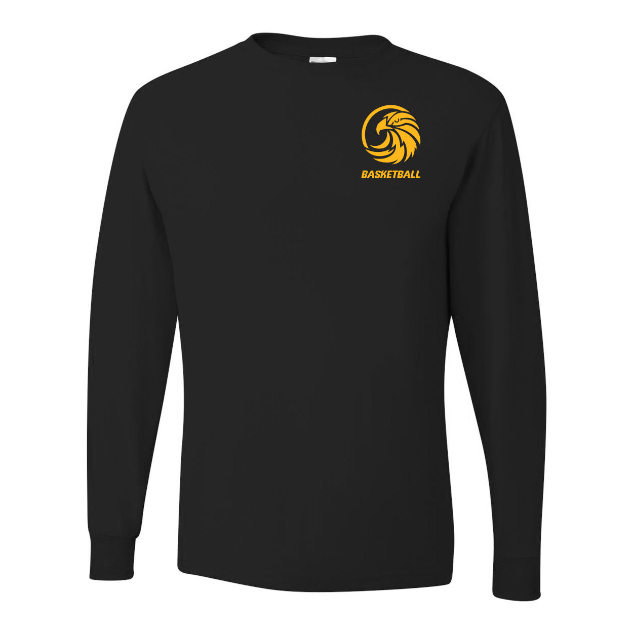 SUNSET RIDGE BASKETBALL PERFORMANCE LONG SLEEVE TEE <br> youth and adult <br>classic fit