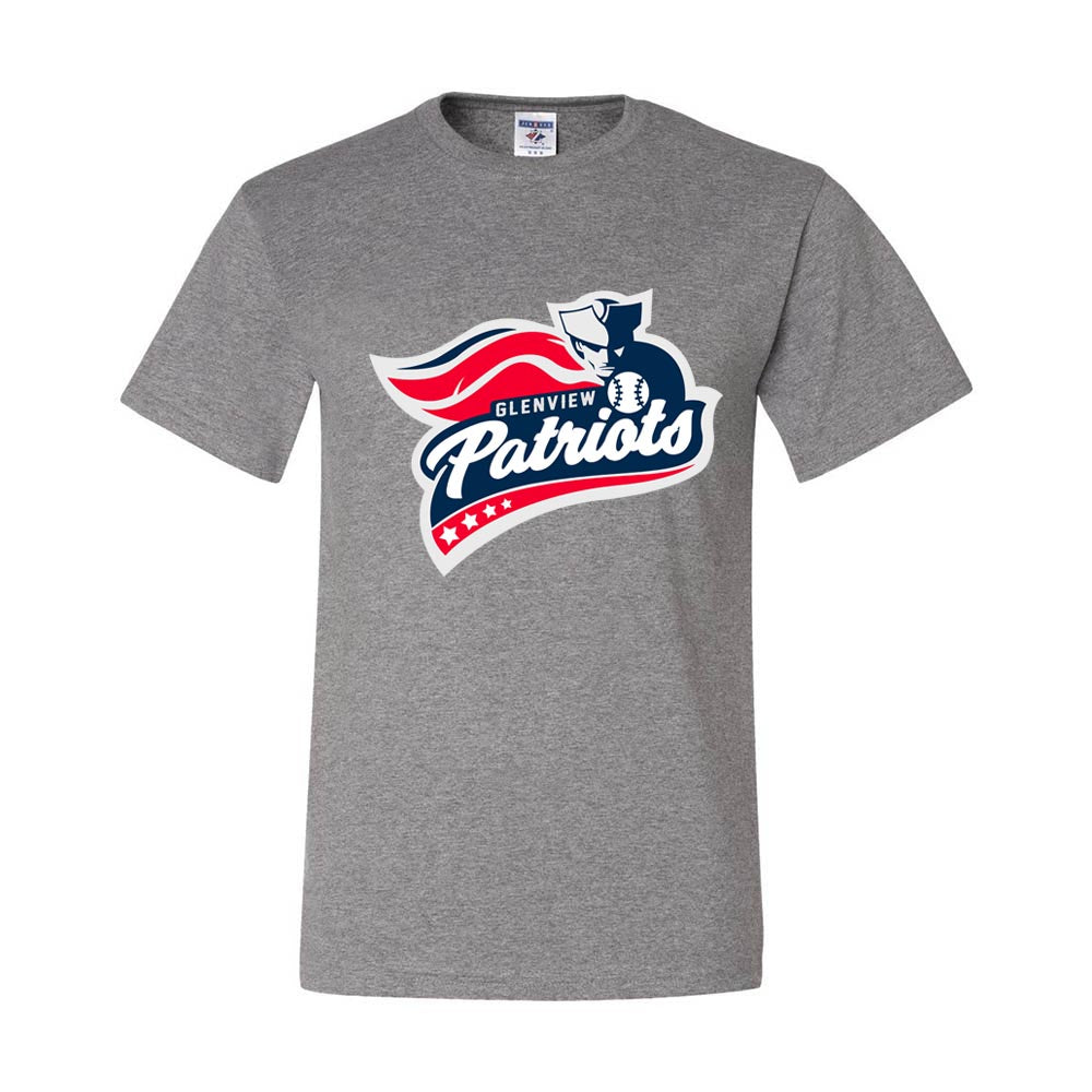 GLENVIEW PATRIOTS DRIPOWER TEE ~  GLENVIEW PATRIOTS ~ youth & adult