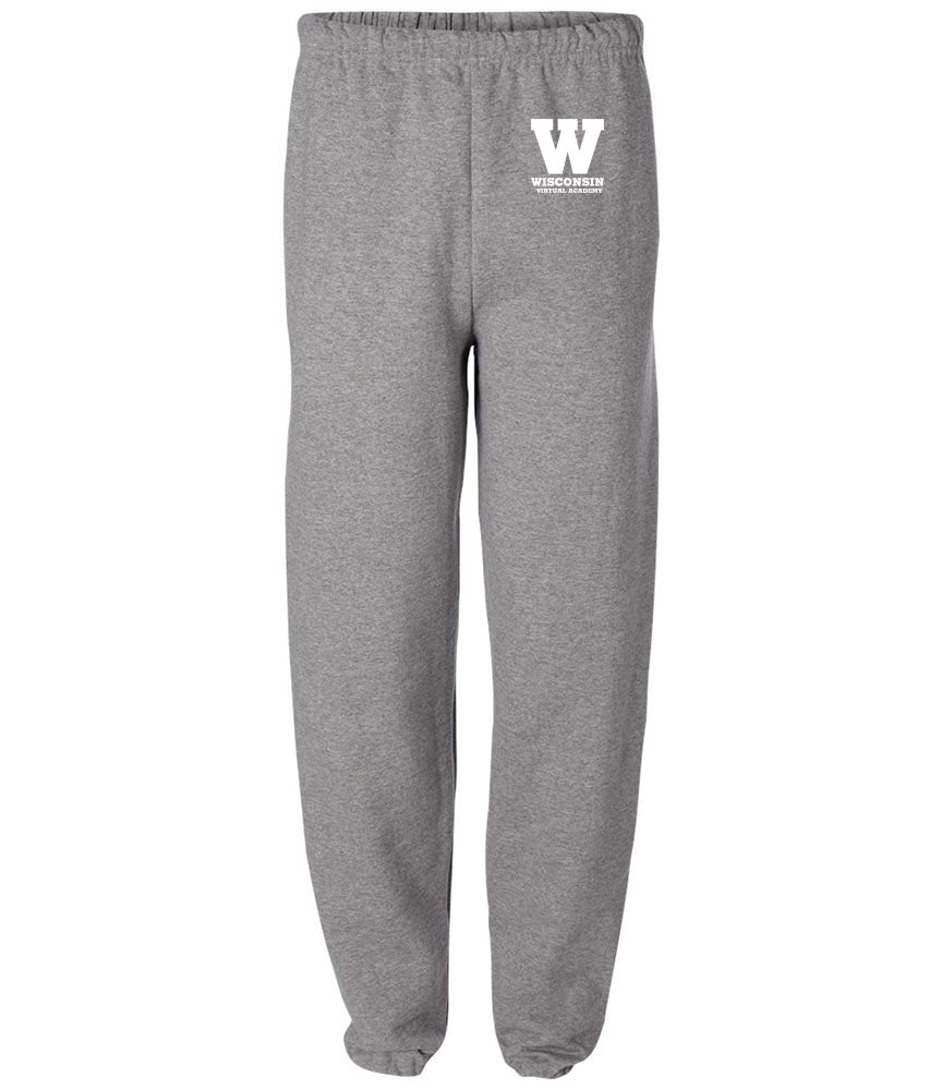 W SWEATPANTS ~ WISCONSIN VIRTUAL ACADEMY ~ youth and adult ~ classic fit