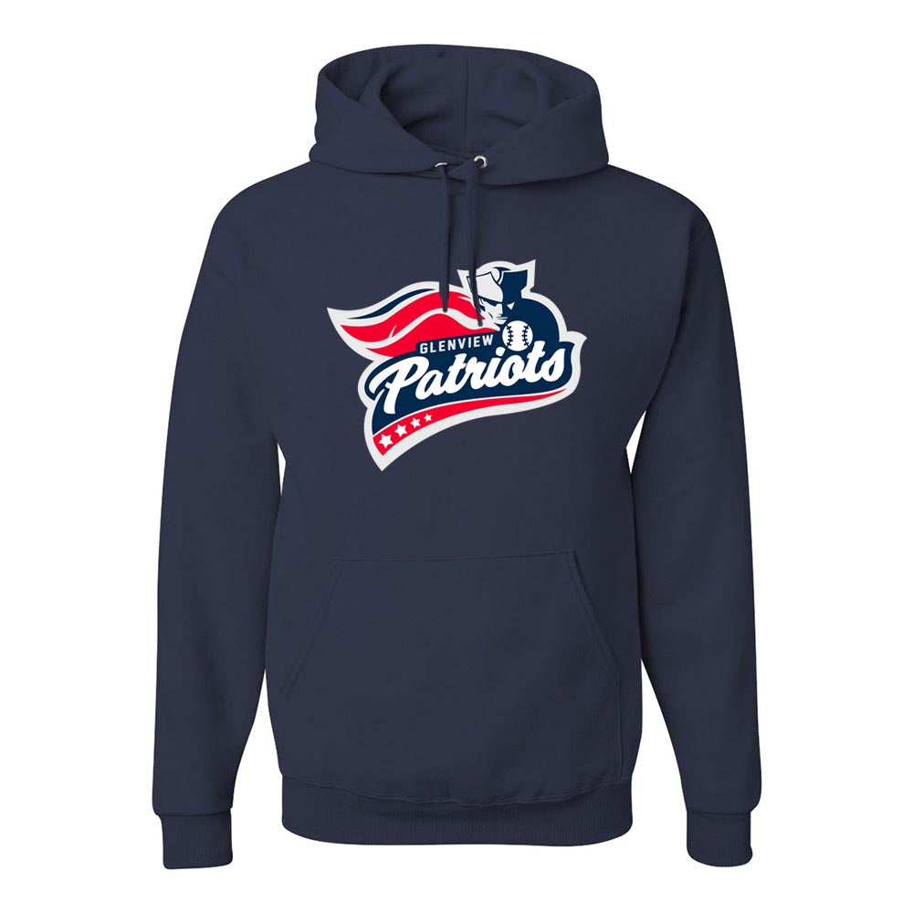 PATRIOTS LOGO HOODIE ~ GLENVIEW PATRIOTS ~ youth & adult ~ unisex fit