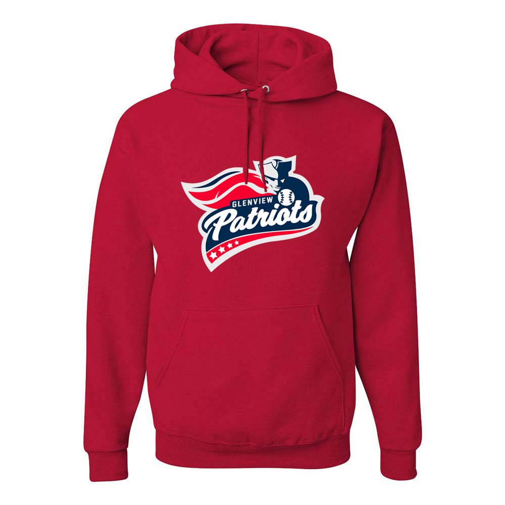 PATRIOTS LOGO HOODIE ~ GLENVIEW PATRIOTS ~ youth & adult ~ unisex fit