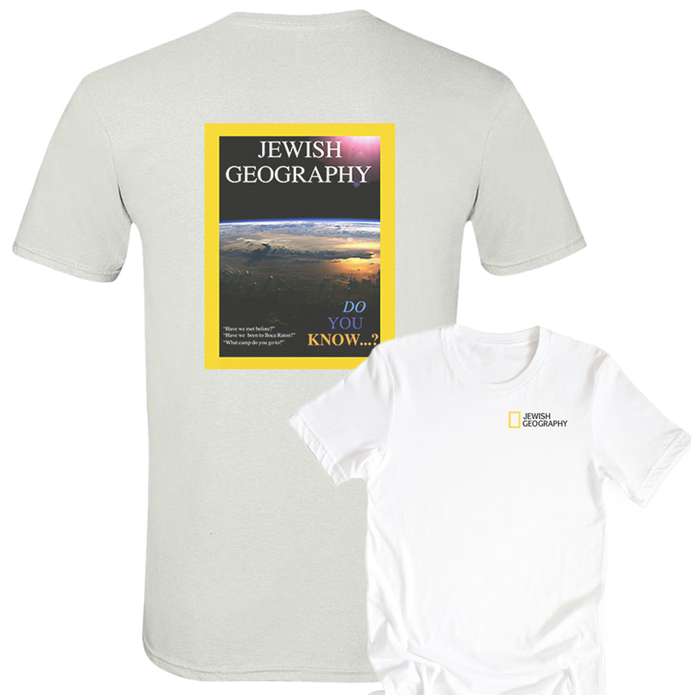 JEWISH GEOGRAPHY TEE ~ classic fit
