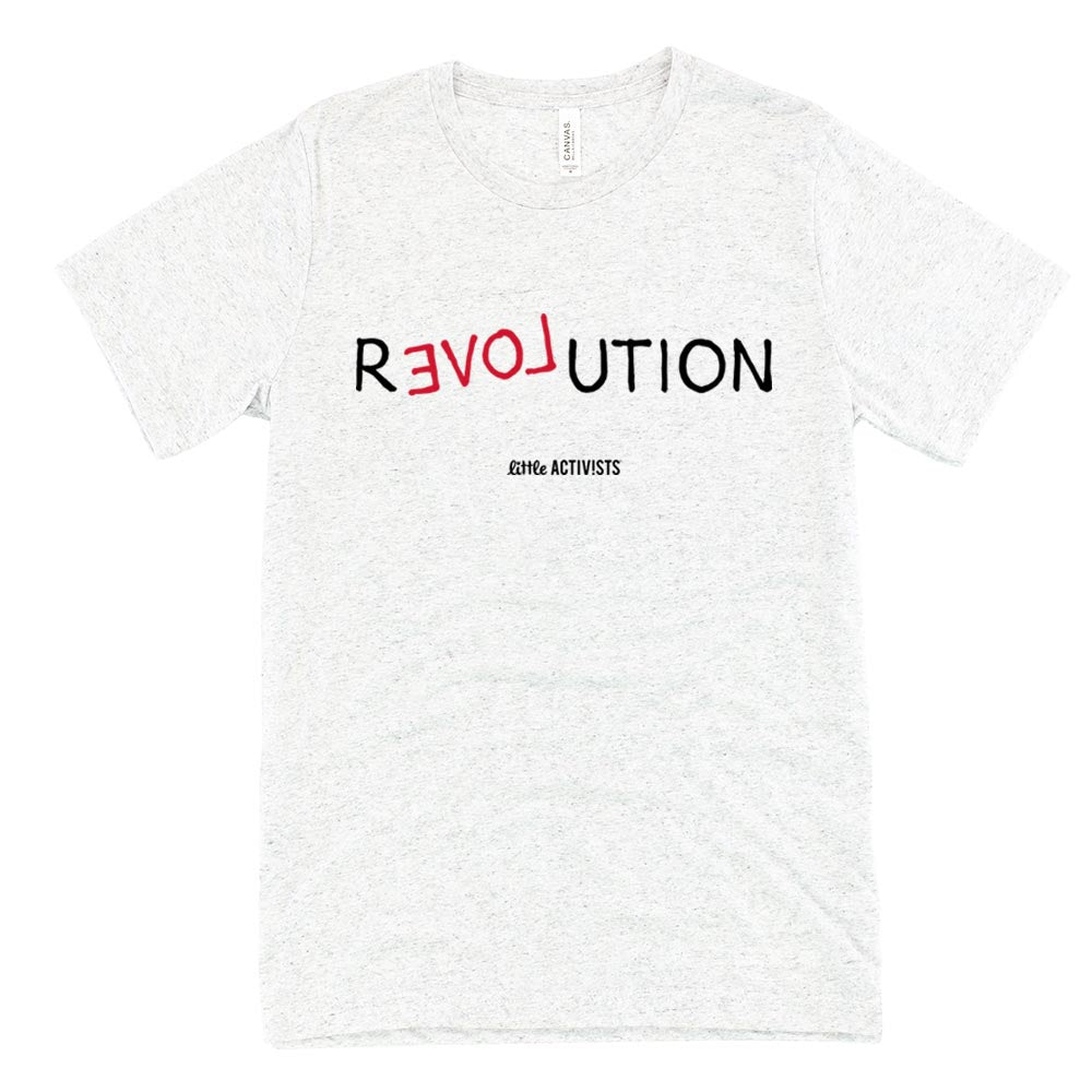 LITTLE ACTIVISTS R(EVOL)UTION TRIBLEND TEE ~ Bella + Canvas ~ youth ~ classic fit