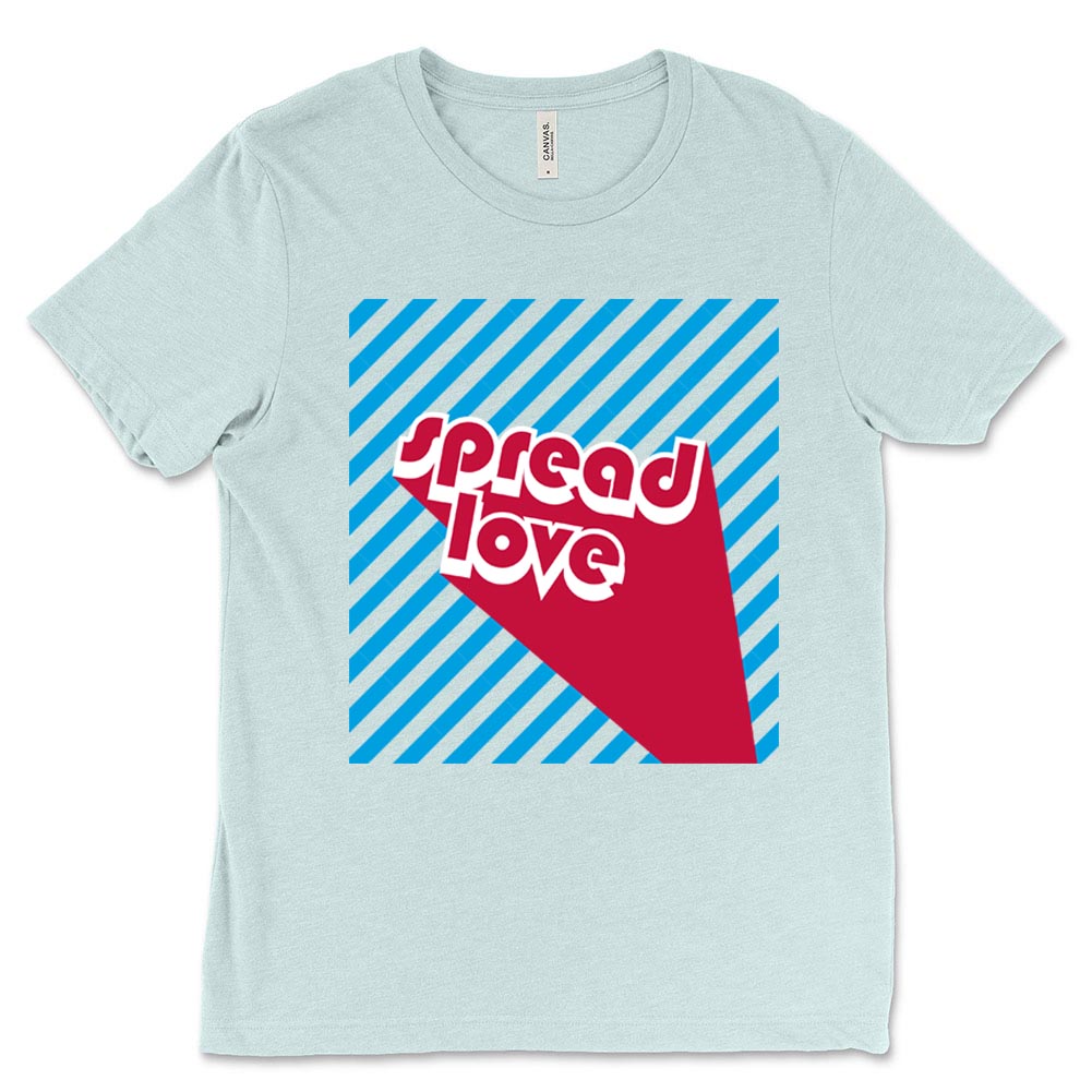 LITTLE ACTIVISTS SPREAD LOVE TRIBLEND TEE ~ baby 