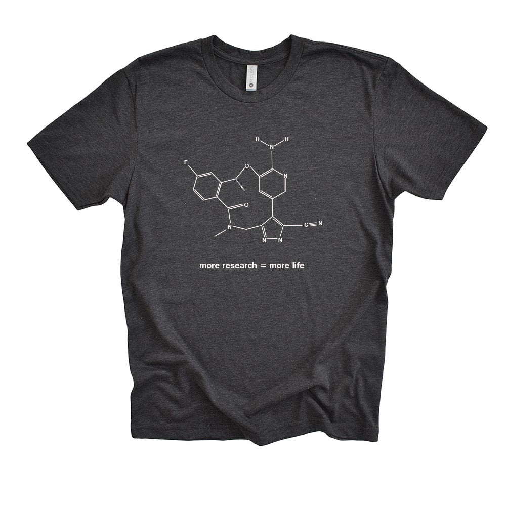 LORLATINIB MOLECULE - MORE RESEARCH MORE LIFE  unisex triblend tee   classic fit - humanKIND