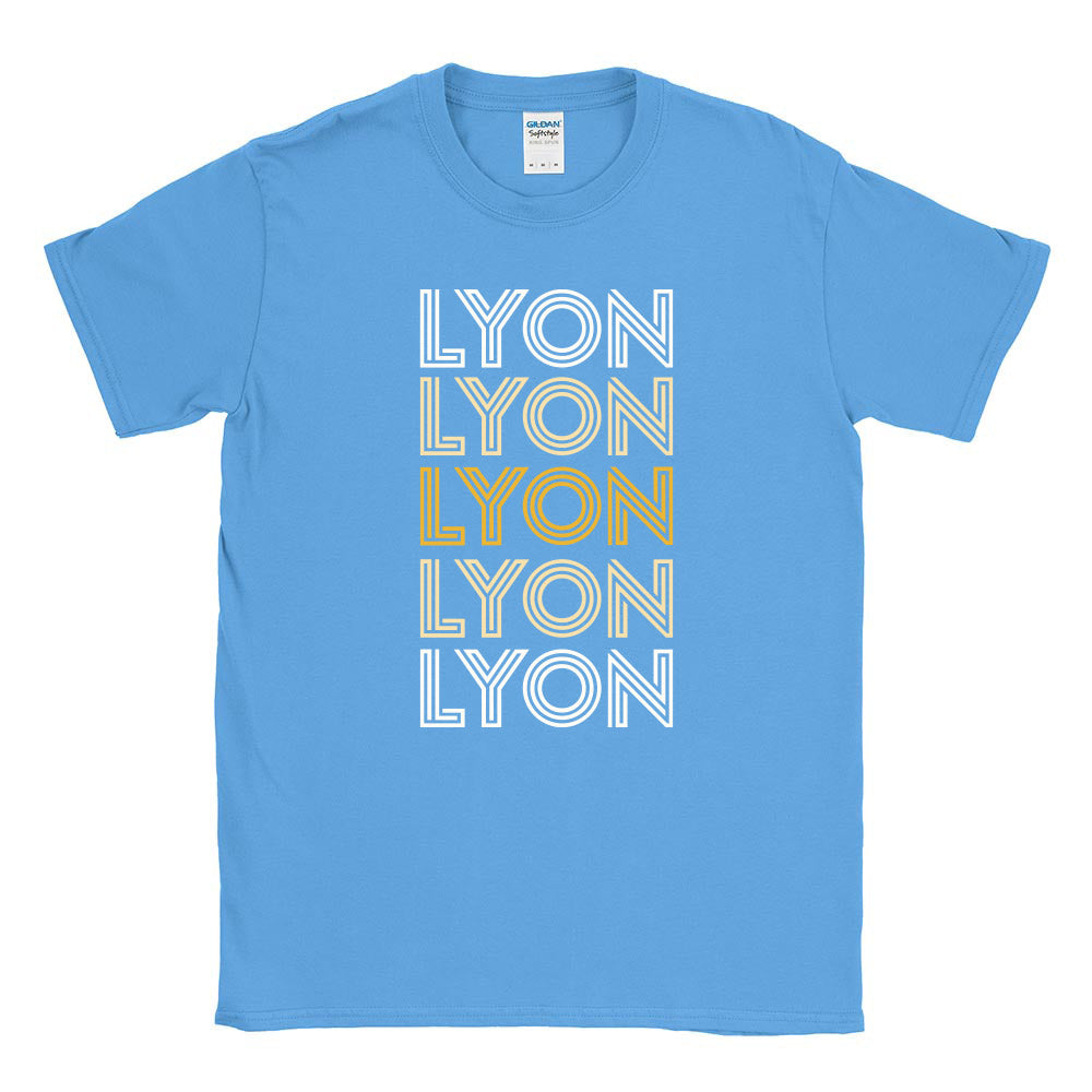 LYON RETRO REPEATER TEE ~ LYON ELEMENTARY SCHOOL ~ youth & adult ~ classic unisex fit