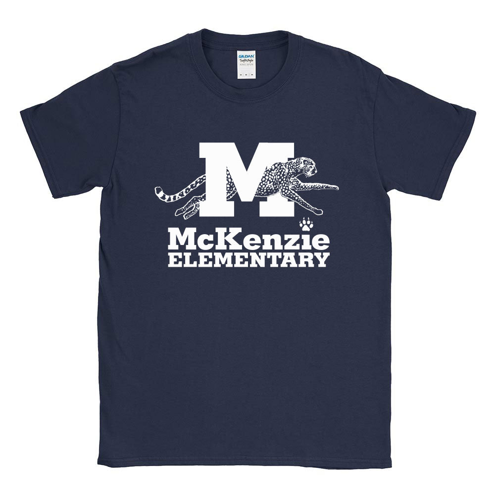 MCKENZIE CHEETAH TEE ~  McKenzie Elementary School ~  youth and adult  ~ classic unisex fit