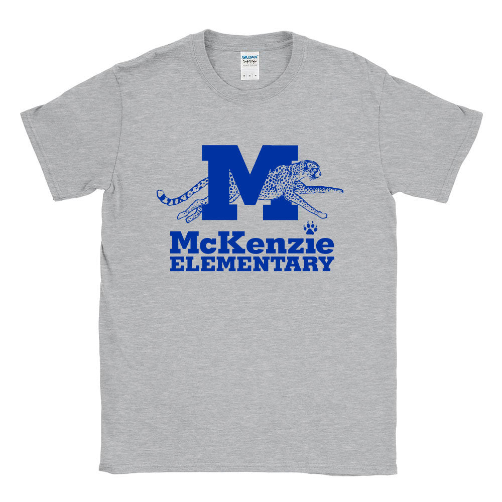 MCKENZIE CHEETAH TEE ~  McKenzie Elementary School ~  youth and adult  ~ classic unisex fit