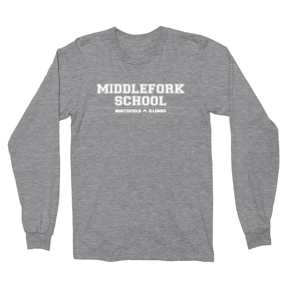 MIDDLEFORK LONG SLEEVE TEE <br> youth and adult <br>boxy fit