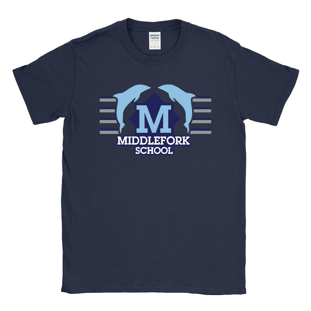 MIDDLEFORK LOGO TEE  ~ youth and adult  ~ classic unisex fit